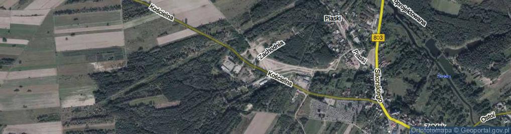 Zdjęcie satelitarne Kościelna ul.